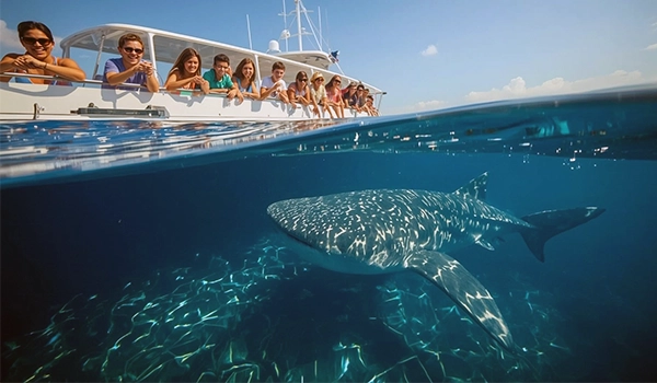 Vive la inolvidable experiencia de encontrarte cara a cara con el pez más grande del mundo.